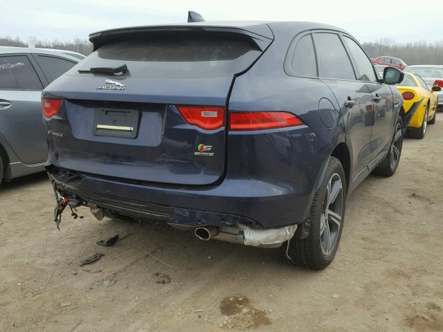 SADCM2BV5HA084090 - 2017 JAGUAR F-PACE S BLUE photo 4