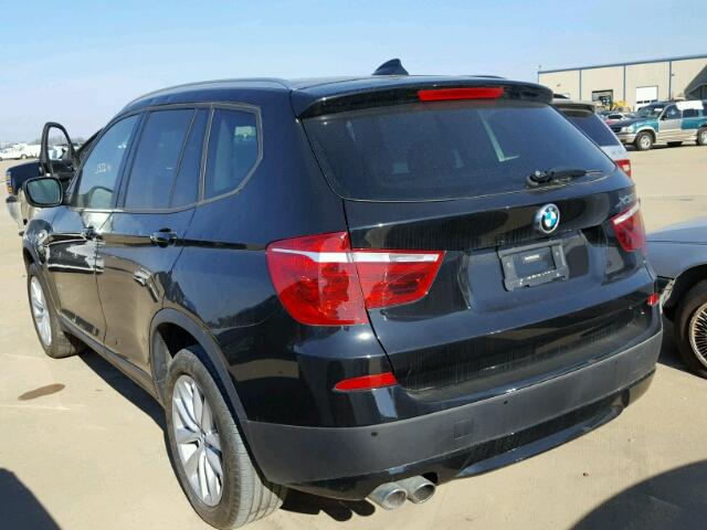 5UXWX9C54E0D36177 - 2014 BMW X3 XDRIVE2 BLACK photo 3