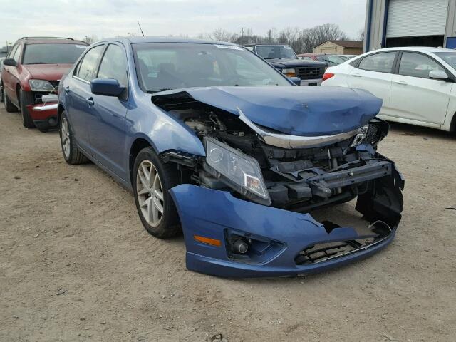 3FAHP0JA7AR312541 - 2010 FORD FUSION SEL BLUE photo 1