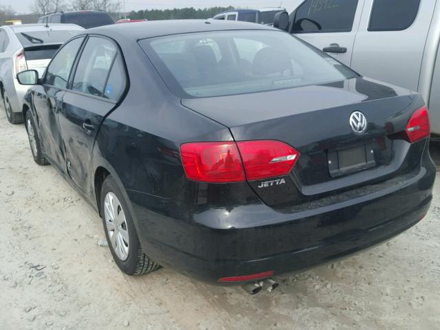 3VW1K7AJ5DM269304 - 2013 VOLKSWAGEN JETTA BASE 黑色 照片 3