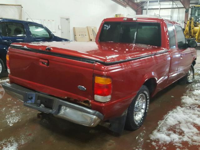 1FTYR14X7WPA79401 - 1998 FORD RANGER SUP RED photo 4