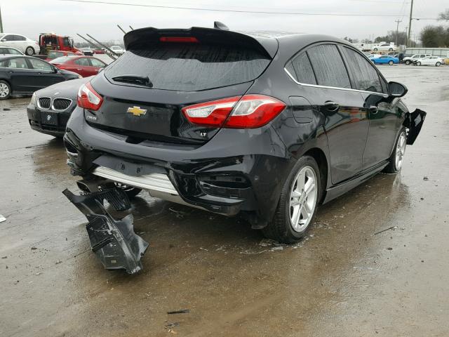 3G1BE6SM2HS585853 - 2017 CHEVROLET CRUZE LT BLACK photo 4