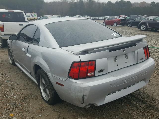 1FAFP42X93F317256 - 2003 FORD MUSTANG GT SILVER photo 3