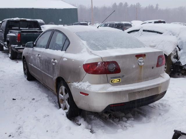 JM1BK12F341186580 - 2004 MAZDA 3 I TAN photo 3