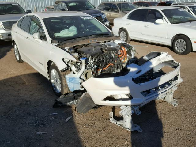 3FA6P0LU6GR195381 - 2016 FORD FUSION SE WHITE photo 1