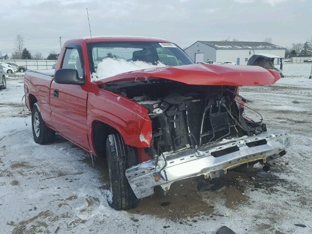 1GCEK14T46Z121208 - 2006 CHEVROLET SILVERADO RED photo 1