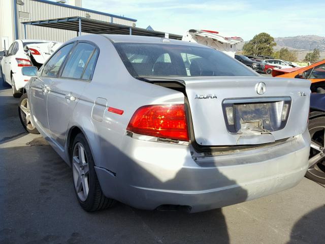 19UUA66225A031957 - 2005 ACURA TL SILVER photo 3