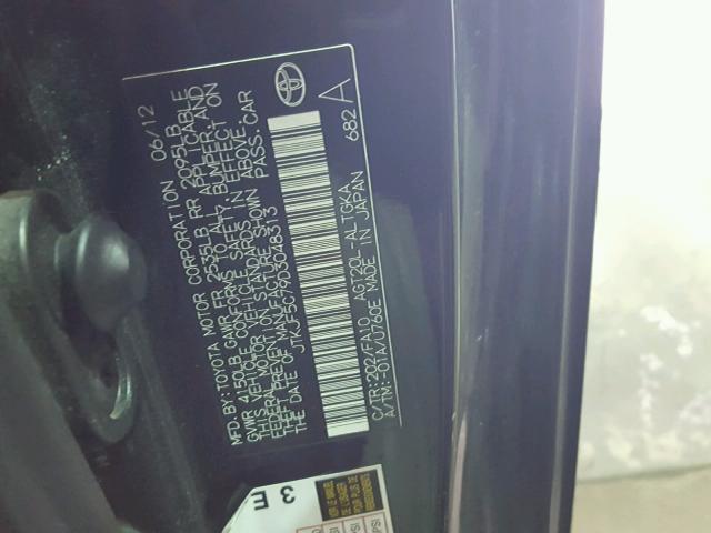 JTKJF5C79D3048313 - 2013 TOYOTA SCION TC Qara foto 10