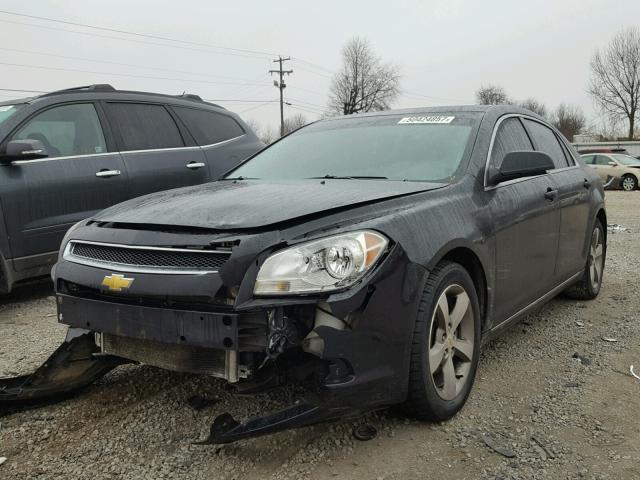 1G1ZC5E10BF329948 - 2011 CHEVROLET MALIBU 1LT BLACK photo 2