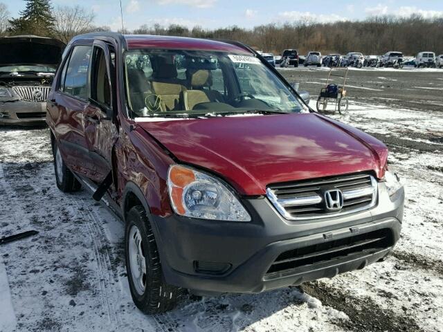 JHLRD784X2C084599 - 2002 HONDA CR-V LX MAROON photo 1