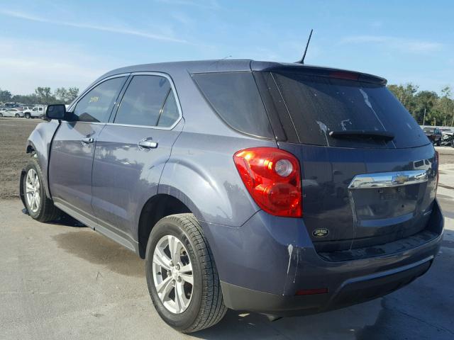 2GNALAEK8E6259739 - 2014 CHEVROLET EQUINOX LS BLUE photo 3