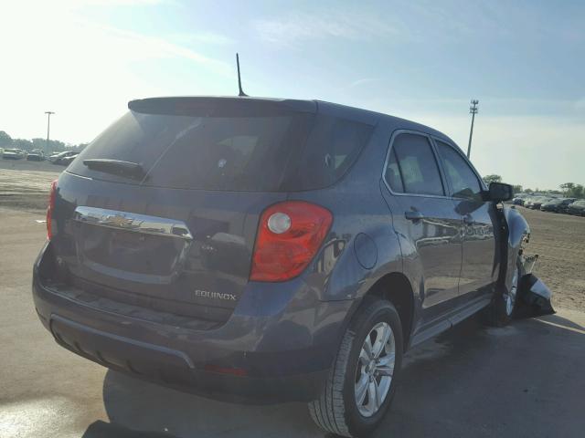 2GNALAEK8E6259739 - 2014 CHEVROLET EQUINOX LS BLUE photo 4