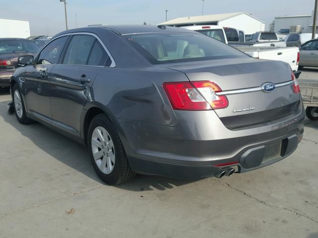 1FAHP2DW3CG109689 - 2012 FORD TAURUS SE GRAY photo 3