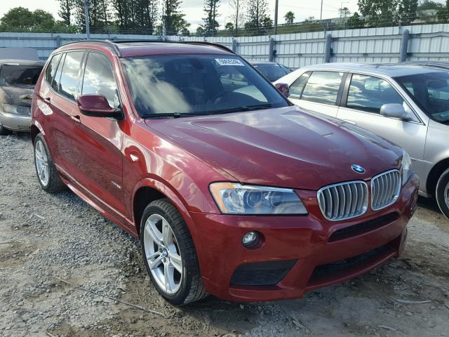 5UXWX9C54D0A22317 - 2013 BMW X3 XDRIVE2 RED photo 1