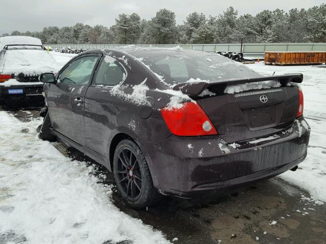 JTKDE167X80225138 - 2008 TOYOTA SCION TC 紫色 照片 3