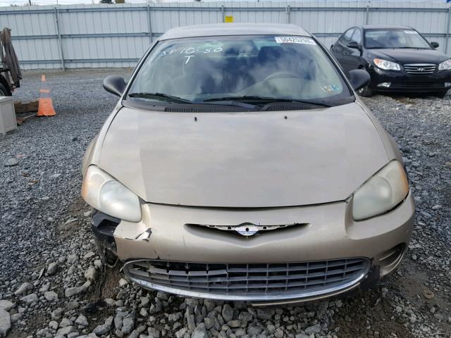 1C3EL46R42N157003 - 2002 CHRYSLER SEBRING LX GOLD photo 10