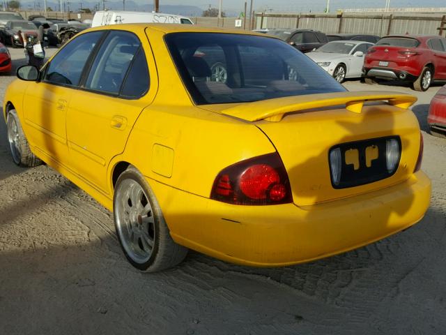 3N1AB51D84L731560 - 2004 NISSAN SENTRA SE- YELLOW photo 3