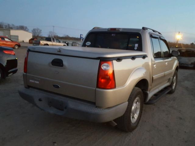 1FMZU67E71UC00606 - 2001 FORD EXPLORER S GOLD photo 4