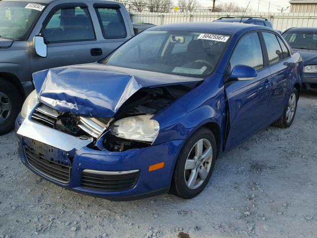 3VWJM71K68M094165 - 2008 VOLKSWAGEN JETTA S BLUE photo 2