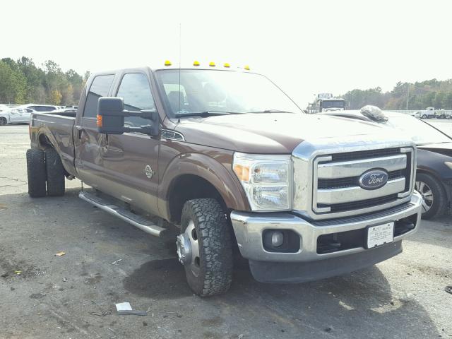 1FT8W3DT6CEB00053 - 2012 FORD F350 SUPER BROWN photo 1