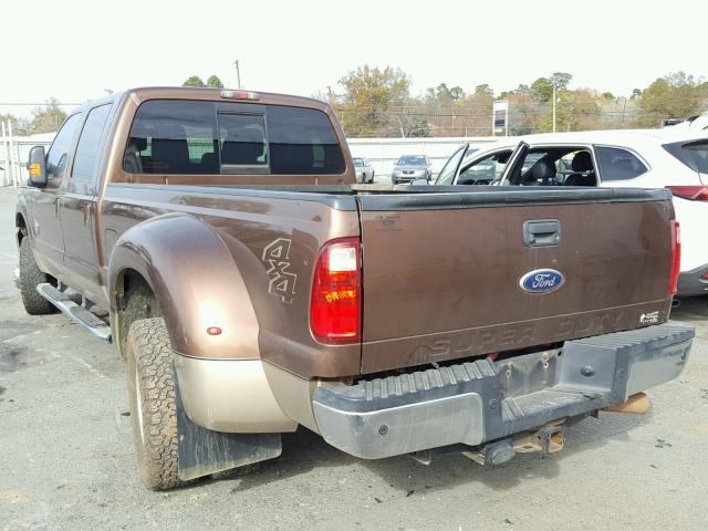 1FT8W3DT6CEB00053 - 2012 FORD F350 SUPER BROWN photo 3