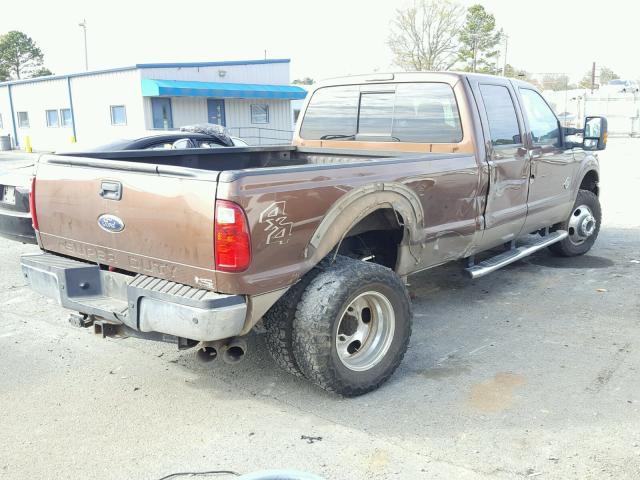 1FT8W3DT6CEB00053 - 2012 FORD F350 SUPER BROWN photo 4