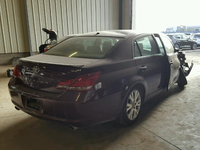 4T1BK36B39U329662 - 2009 TOYOTA AVALON XL MAROON photo 4