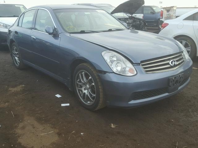 JNKCV51E86M514071 - 2006 INFINITI G35 BLUE photo 1