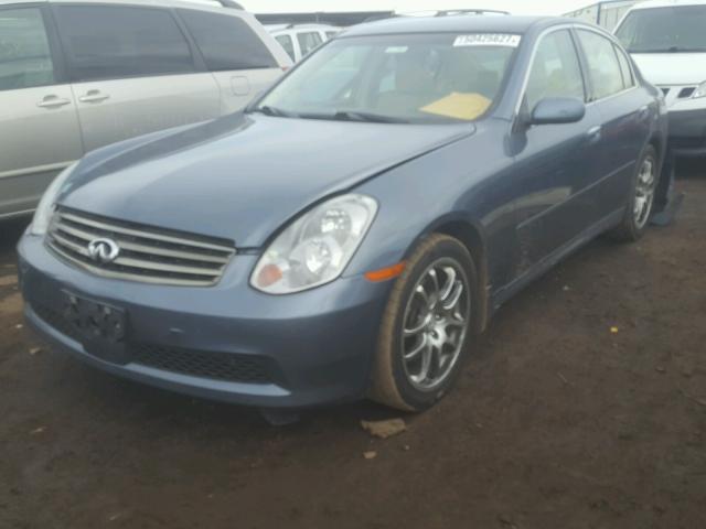 JNKCV51E86M514071 - 2006 INFINITI G35 BLUE photo 2