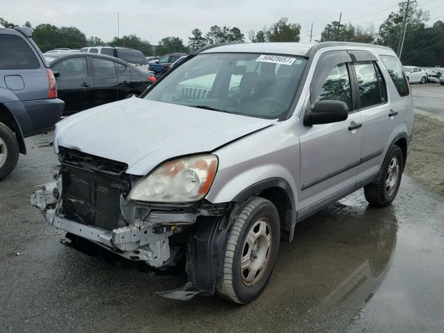 SHSRD68576U402647 - 2006 HONDA CR-V LX SILVER photo 2