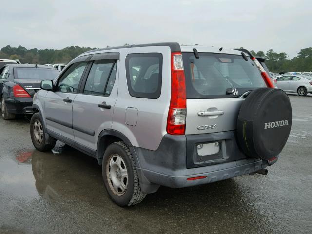 SHSRD68576U402647 - 2006 HONDA CR-V LX SILVER photo 3