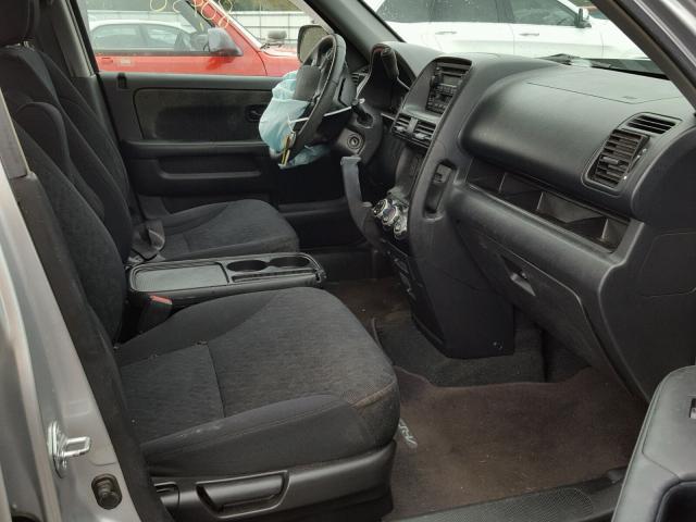 SHSRD68576U402647 - 2006 HONDA CR-V LX SILVER photo 5