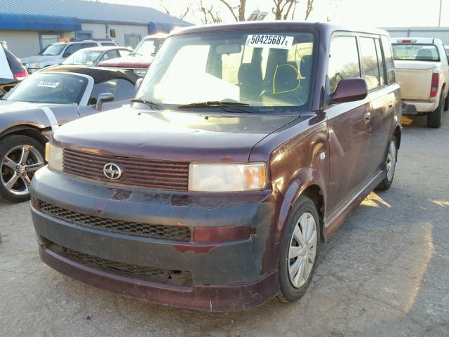 JTLKT334750202250 - 2005 TOYOTA SCION XB PURPLE photo 2