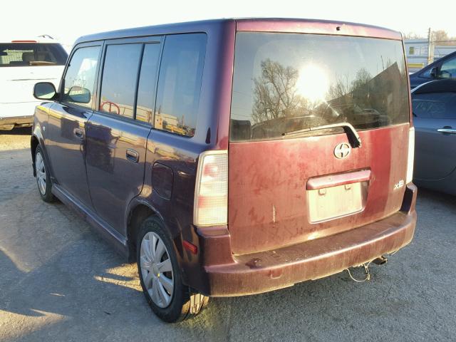 JTLKT334750202250 - 2005 TOYOTA SCION XB PURPLE photo 3