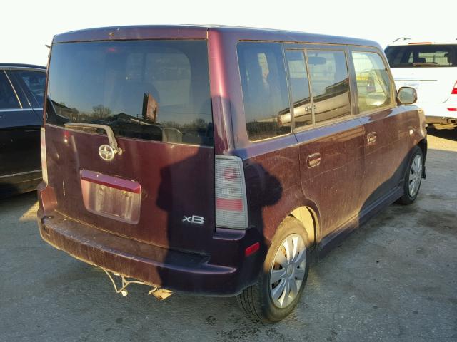 JTLKT334750202250 - 2005 TOYOTA SCION XB PURPLE photo 4