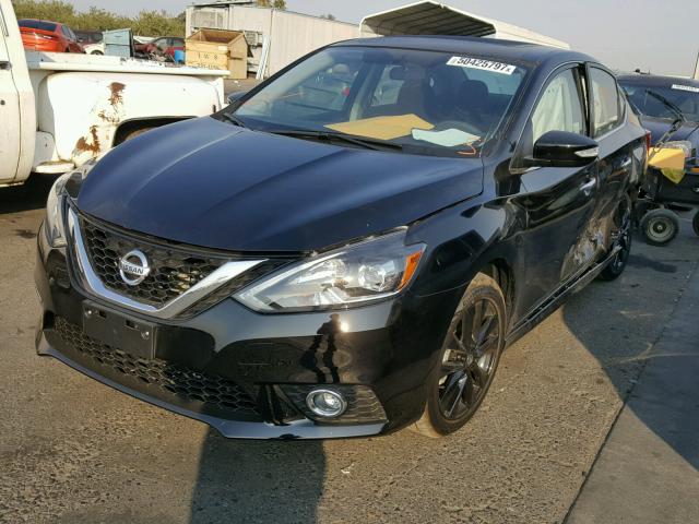 3N1CB7AP3HY383612 - 2017 NISSAN SENTRA SR BLACK photo 2