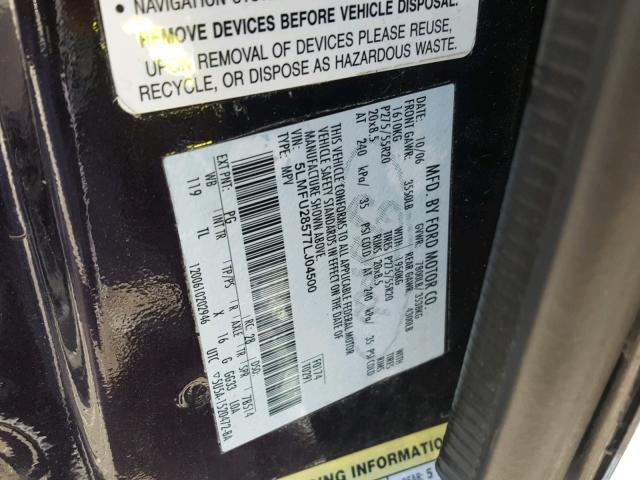 5LMFU28577LJ04500 - 2007 LINCOLN NAVIGATOR 紫色 照片 10