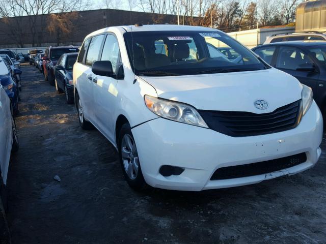 5TDZK3DC3CS179837 - 2012 TOYOTA SIENNA BAS WHITE photo 1