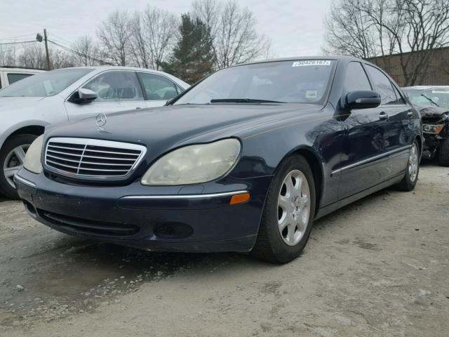 WDBNG75J11A191773 - 2001 MERCEDES-BENZ S 500 BLUE photo 2