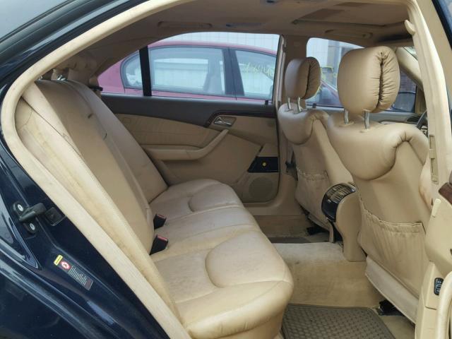 WDBNG75J11A191773 - 2001 MERCEDES-BENZ S 500 BLUE photo 6