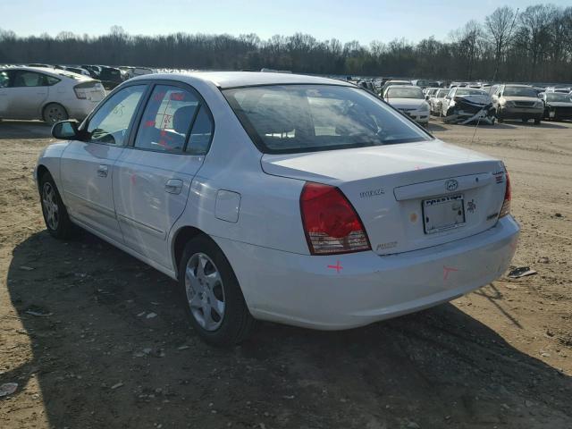 KMHDN46D26U236814 - 2006 HYUNDAI ELANTRA GL WHITE photo 3