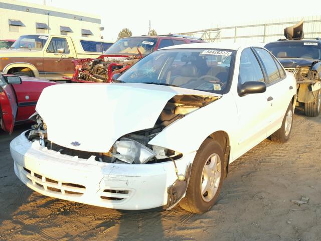 1G1JC524017275880 - 2001 CHEVROLET CAVALIER B WHITE photo 2