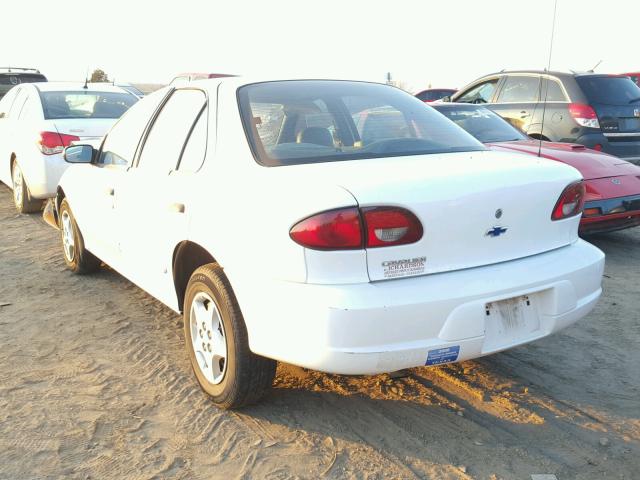 1G1JC524017275880 - 2001 CHEVROLET CAVALIER B WHITE photo 3