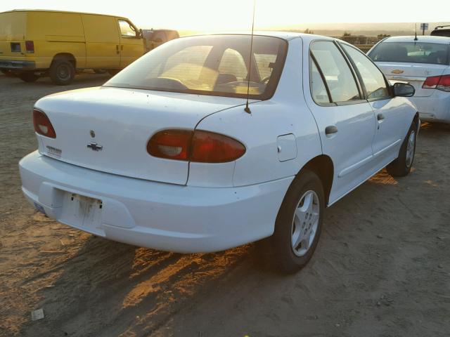 1G1JC524017275880 - 2001 CHEVROLET CAVALIER B WHITE photo 4