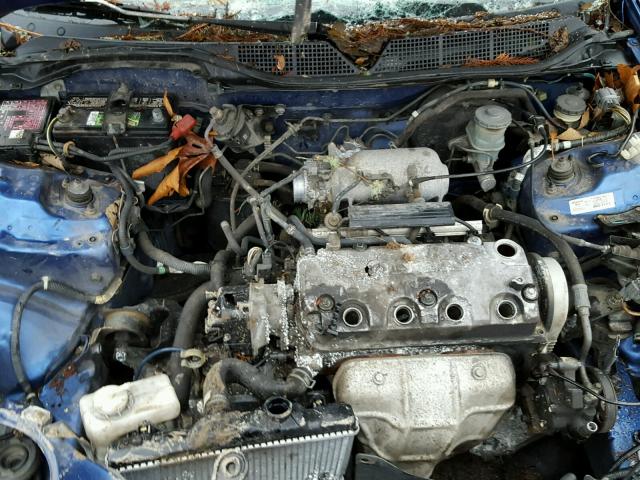 1HGEJ8121YL812520 - 2000 HONDA CIVIC SI BLUE photo 7