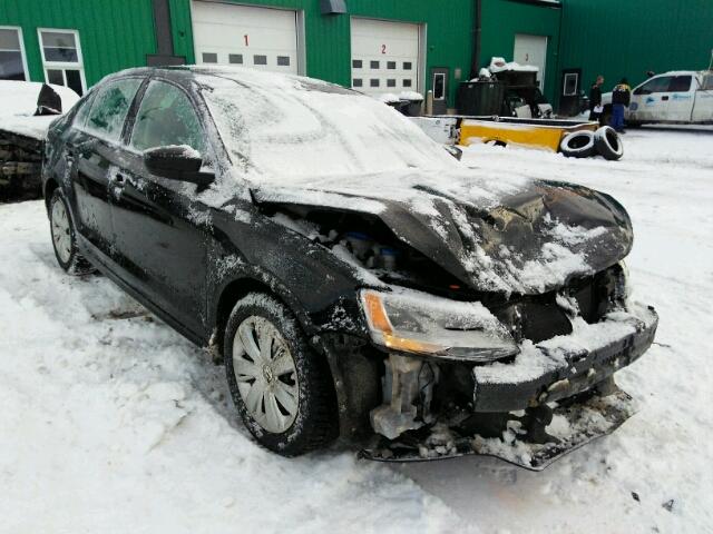 3VW1K7AJ8CM355169 - 2012 VOLKSWAGEN JETTA BASE 黑色 照片 1