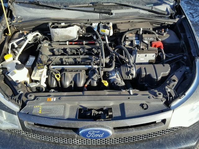 1FAHP33N98W105965 - 2008 FORD FOCUS SE BLACK photo 7