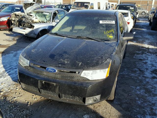 1FAHP33N98W105965 - 2008 FORD FOCUS SE BLACK photo 9