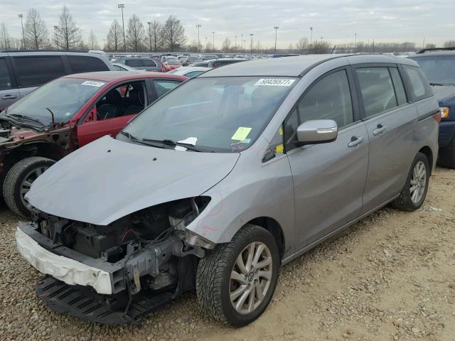 JM1CW2BL7D0156119 - 2013 MAZDA 5 SILVER photo 2