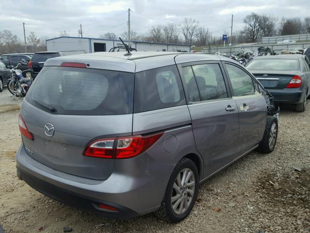 JM1CW2BL7D0156119 - 2013 MAZDA 5 SILVER photo 4